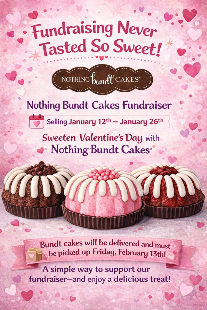 ptc, fundraiser, bundt cakes