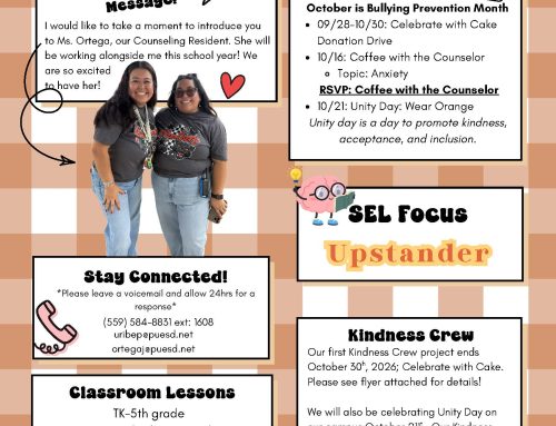 Counselor’s Corner- Unity Day- Coffee with the Counselor