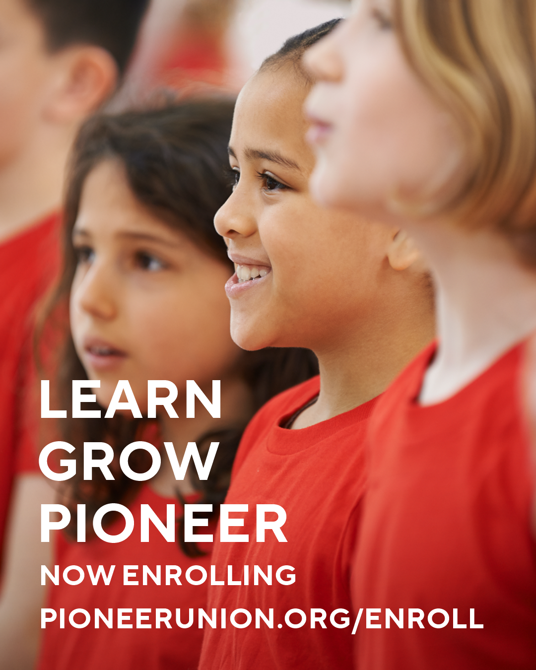 Students participating as a group. Enroll with Pioneer!