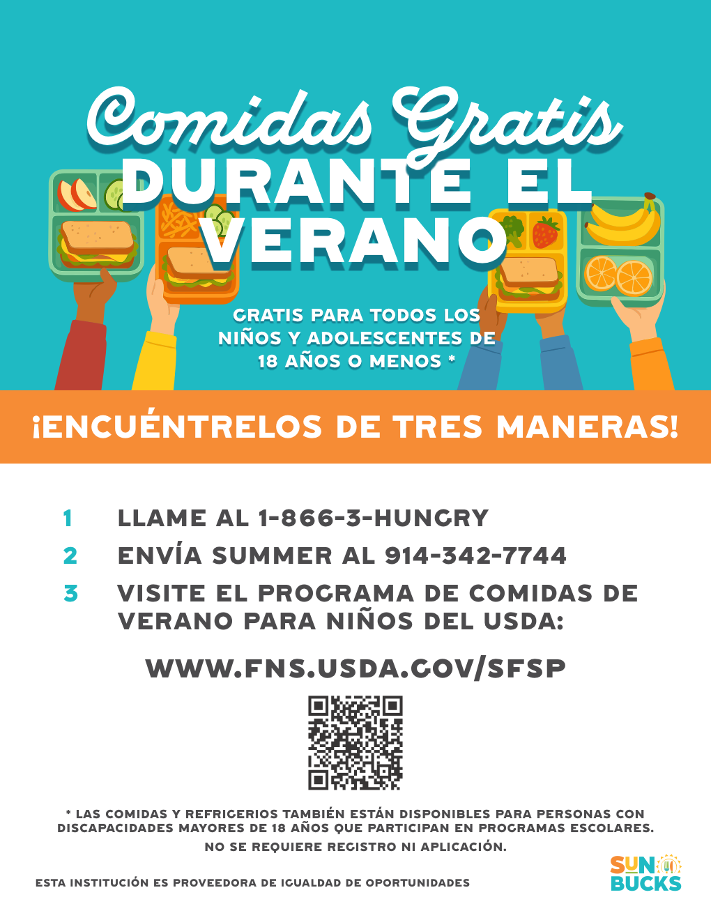 SUNMEALS Spanish Flyer
